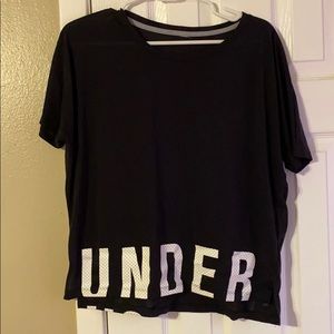 Black Under Armour workout shirt